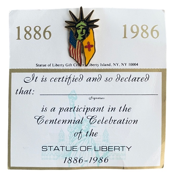 Statue of Liberty 1886-1986 Centennial Pin - Picture 1 of 4